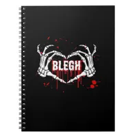 Bloody Breakdown, Skeleton Heart Hands Emo, Metalc Notebook