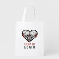 Aesthetic Valentines Till Death Do Us Part Grocery Bag