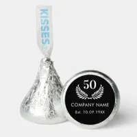 Black white business years of service wreath hershey®'s kisses®