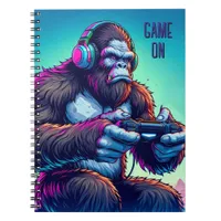 Game On | Bigfoot Playing Video Games Notebook