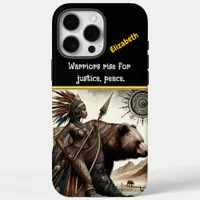 Warrior and her bear stand strong iPhone 16 pro max case