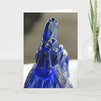 Blue Glass Face Detail Card