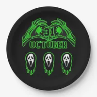 Skeleton Hands Classic Design Paper Plates