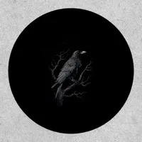 Crow, F-Caw-F Funny Bird Moon Gothic Adult Humor T Patch