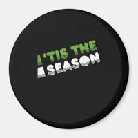 Retro Tis The Season Christmas Magnet