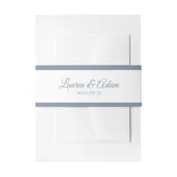 Wedding Invitation Wrap | Basic Borders-Dusty Blue