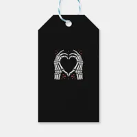 Skeleton Hand Heart Valentines Day Funny Couple Gift Tags