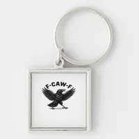 F-Caw-F Bird Lover’s Humorous Pun Stickers Essenti Keychain