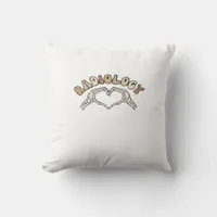 Radiology Skeleton Heart Hands Classic Throw Pillow