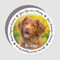 Custom Dog Memorial Photo Car Magnet
