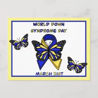 World Down Syndrome Day is March 21st Postcard