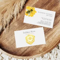 Elegant Modern Simple Honey Farm  Business Card