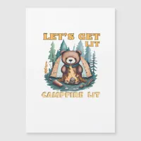 Let's Get Lit. Campfire Lit. Camping Lover Classic
