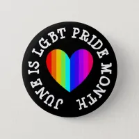 Jumbo June is LGBT Pride Month Button