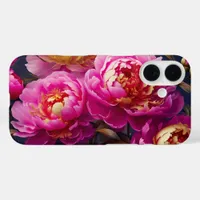 Gorgeous pink peonies with golden accents  iPhone 16 case