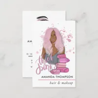 Chic Pink Beauty Fashion Business Card