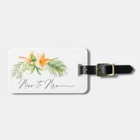 Personalised Tropical Miss to Mrs Bridal Shower Luggage Tag