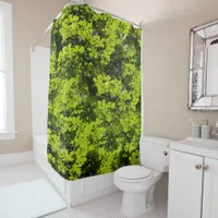 Sun-Dappled Leaves in the Forest Shower Curtain