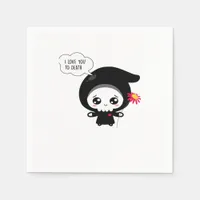 To Death - Funny Valentines Day Classic Napkins