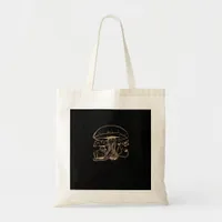 Cottagecore Aesthetic Goblincore Mushroom Snail Tote Bag