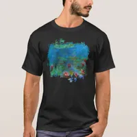 ** AR23 Monet Lily Pads Pond Painting T-Shirt
