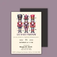 Hallowmas Party Nutcrackers Halloween Christmas Invitation