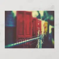 Privacy Fence Doors Postcard