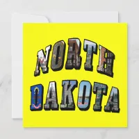 North Dakota Picture Text Invitation