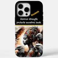 Eagles soar in a vibrant warrior's land iPhone 16 pro max case