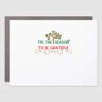 Tis The Season Retro Classic Car Magnet