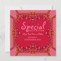 Girly Pink Boudoir Special Party  Invitation