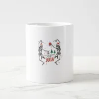 Tis The Season To Jolly Funny Christmas Skeleton D Giant Coffee Mug