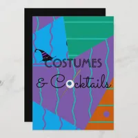 Costumes and Cocktails Halloween Party Invitation