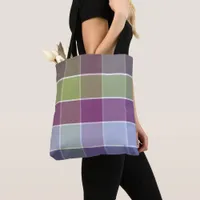 Trendy modern minimalist squares tote bag