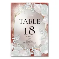 TABLE NUMBER | Terracotta Pearl Shimmer