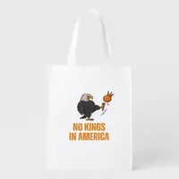 No Kings In America We The People Political Vintag Grocery Bag