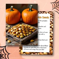 How to Make Toasted Pumpkin Seeds Recipe Card