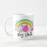 back School Rainbow Teacher Life Coffee Mug