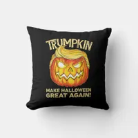 Trumpkin Make Halloween Great Again Funny Pumpkin  Throw Pillow