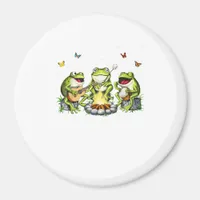 Cottagecore Aesthetic Frogs Camping Forest Goblinc Magnet