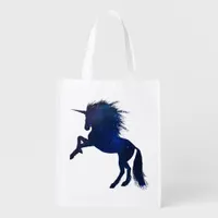 Unicorn Galaxy Grocery Bag