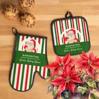 Proud Member Santa's Baking Squad Baker Christmas Oven Mitt & Pot Holder Set