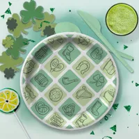 St. Patrick's Hand Drawn Icons ID635 Paper Plates