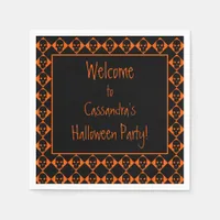 Personalized Halloween Skulls Napkins