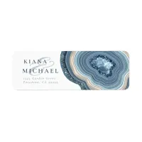 Agate Geode Glitter Wedding Dusty Blue ID647 Label