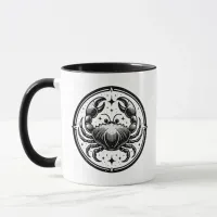 Horoscope Sign Cancer Symbol and Traits Mug