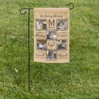 Pet Memorial Unique Photo Collage Cat Dog Pet Loss Garden Flag