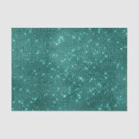Glam Teal Sequins Tissue Paper