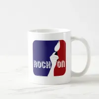 Rock On Music Sports Bold Fun Logo Design Coffee Mug