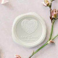 Modern Simple Save the Date Wedding Heart Wax Seal Stamp